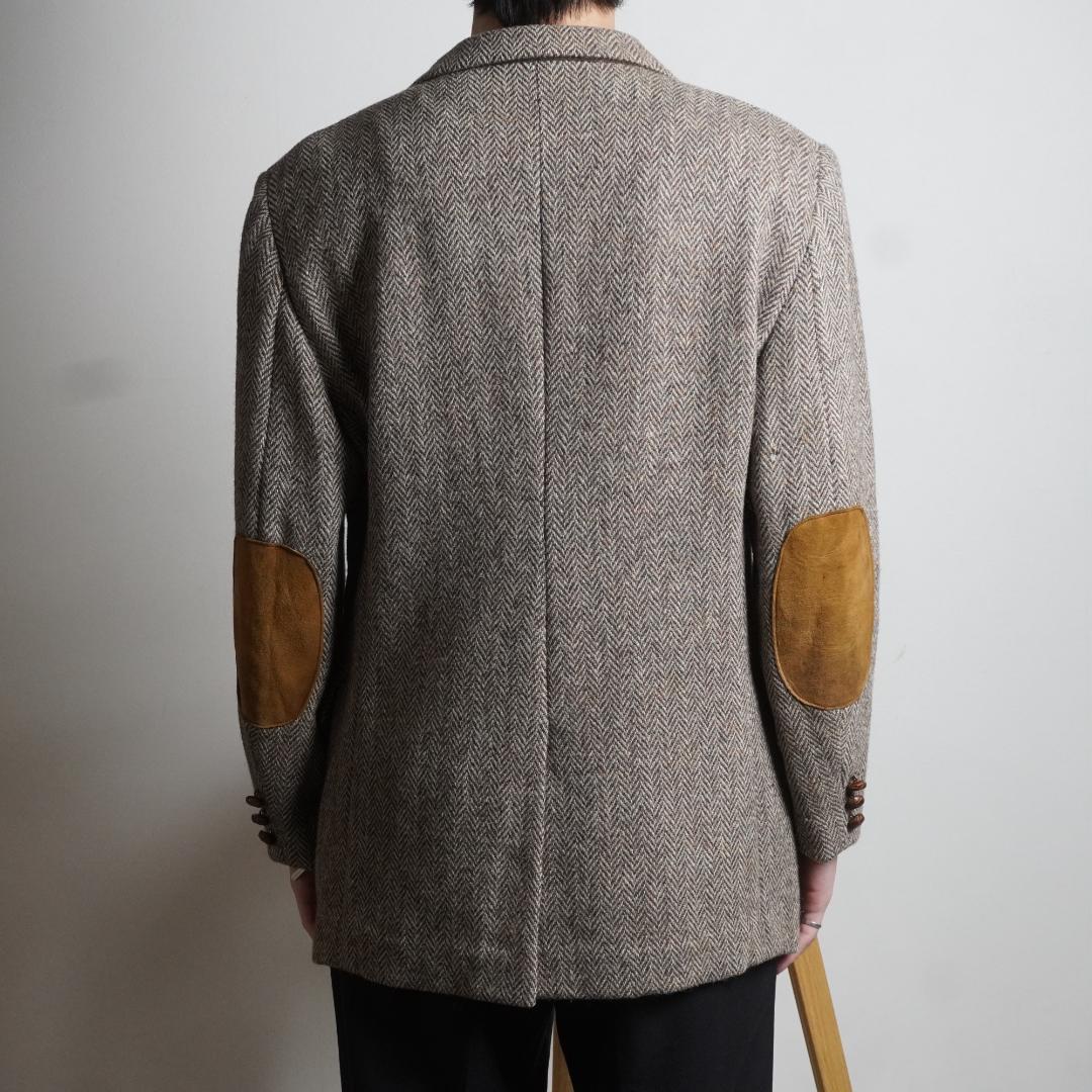 Harris Tweed ヘリンボーン柄シングルテーラードジャケット/UW150