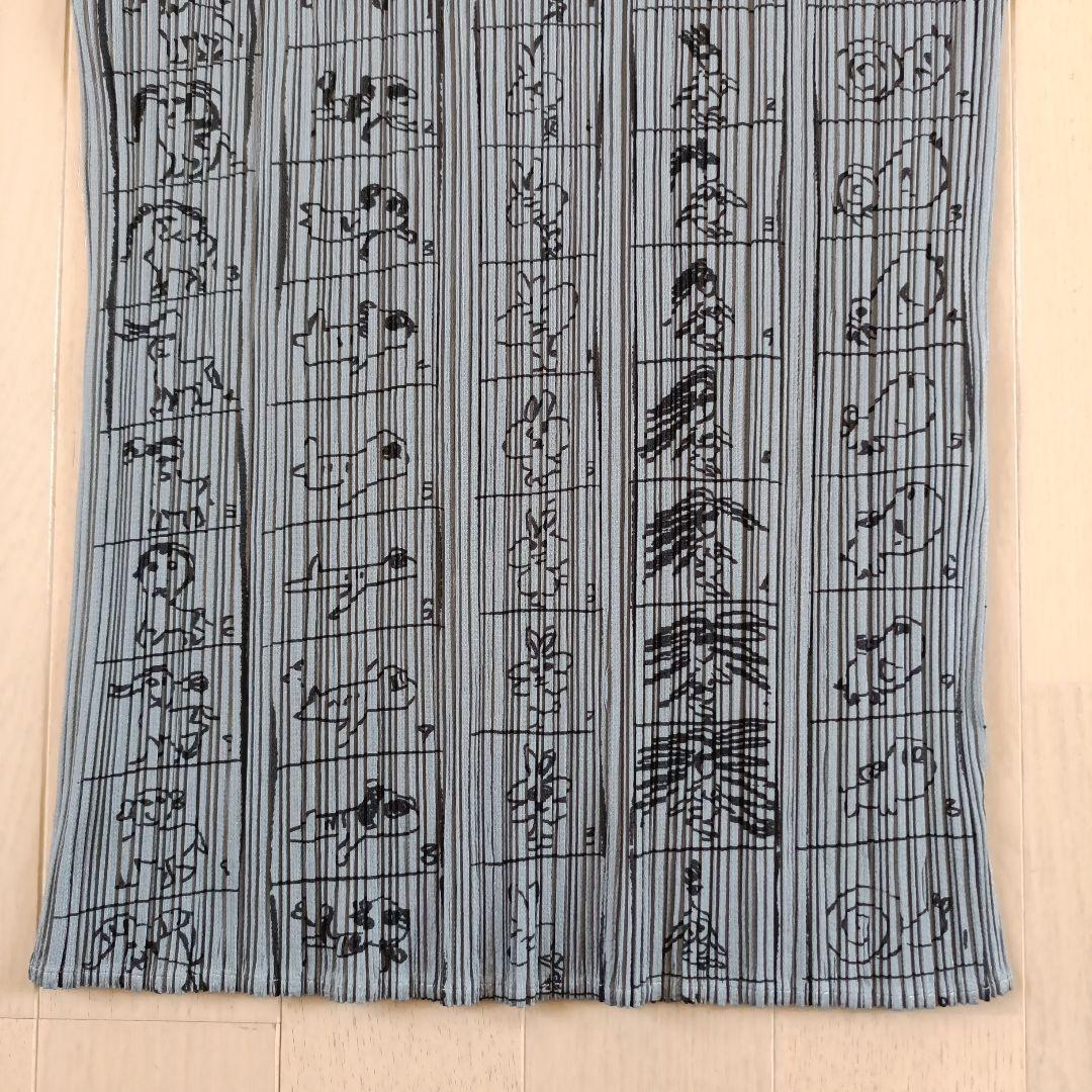 PLEATS PLEASE 半袖トップス コミック柄 グレー サイズ3