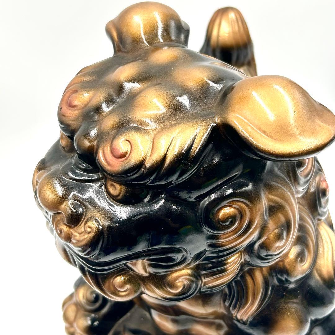 九谷焼 玉乗り獅子 陶器 工芸品 狛犬 開運 縁起物 魔除け
