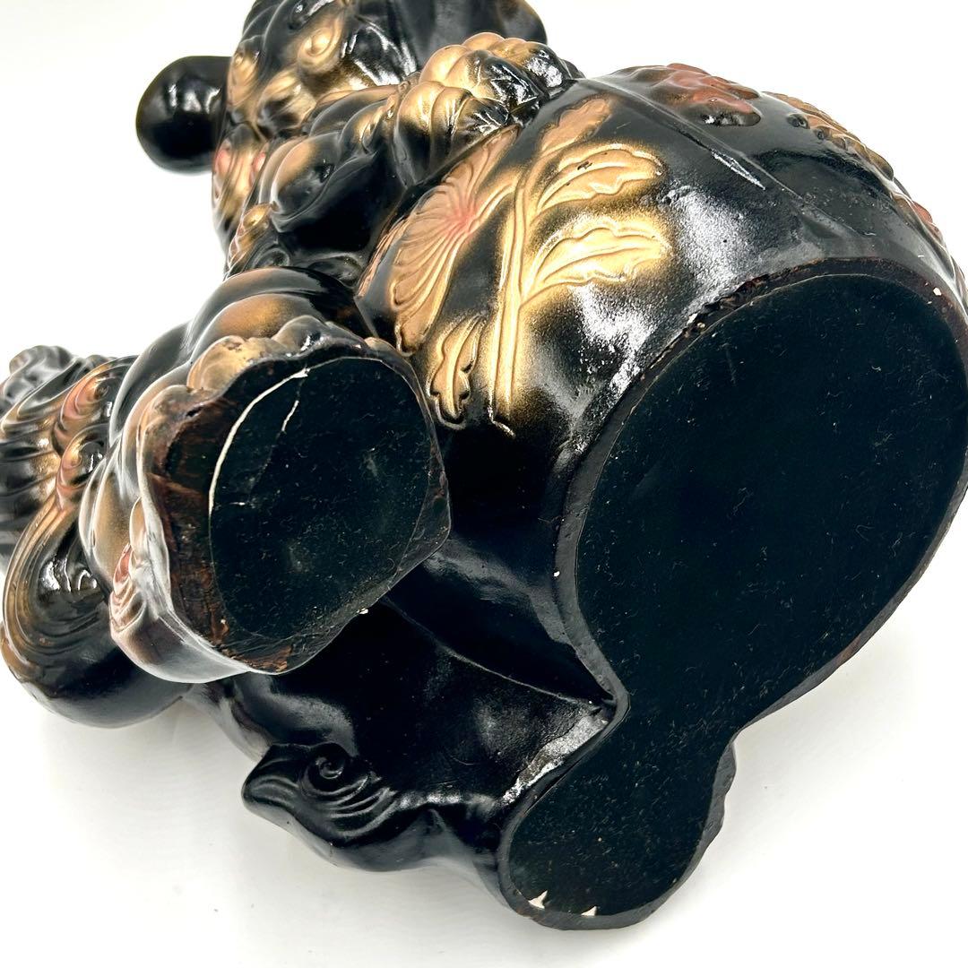 九谷焼 玉乗り獅子 陶器 工芸品 狛犬 開運 縁起物 魔除け