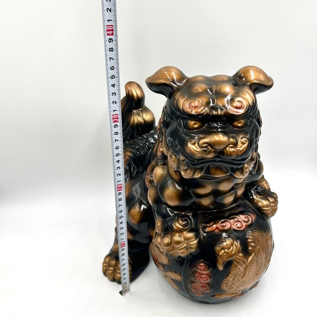 九谷焼 玉乗り獅子 陶器 工芸品 狛犬 開運 縁起物 魔除け