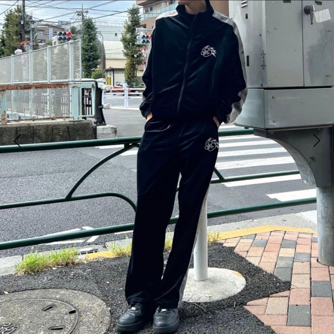 エージェム セットアップ 黒 トラックジャケット freeサイズ