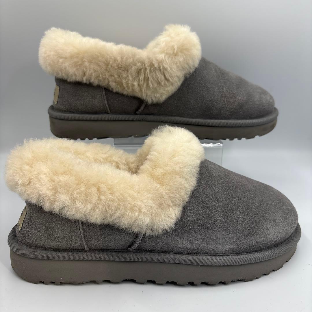 UGG アグ ムートン　ブーツ Nita ニタ　グレー 24cmスリッポン