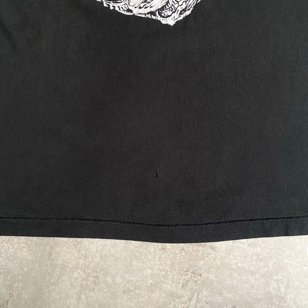 悶絶アートワーク 80s 90s Tシャツ USA製 黒 ブラック XL