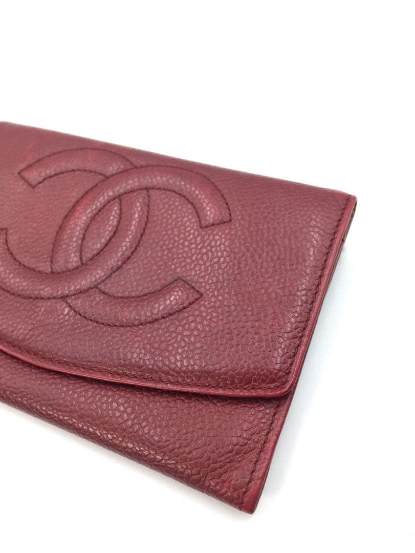 シャネル　CHANEL キャビアスキン　財布