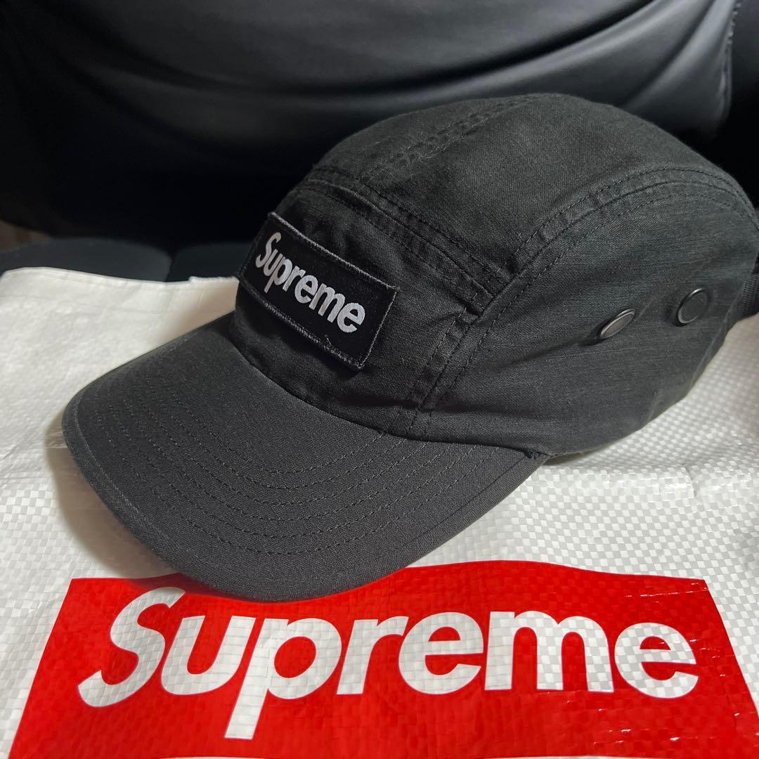 最終値下　正規品　Supreme ブラック ワークキャップ