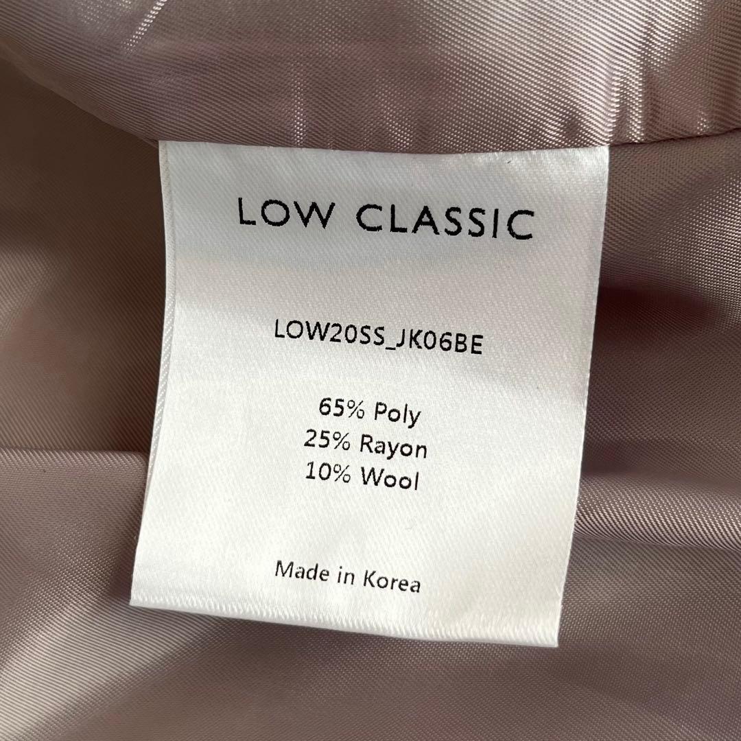 LOW CLASSIC テーラードジャケット ロゴボタン ブレザー S-M 韓国