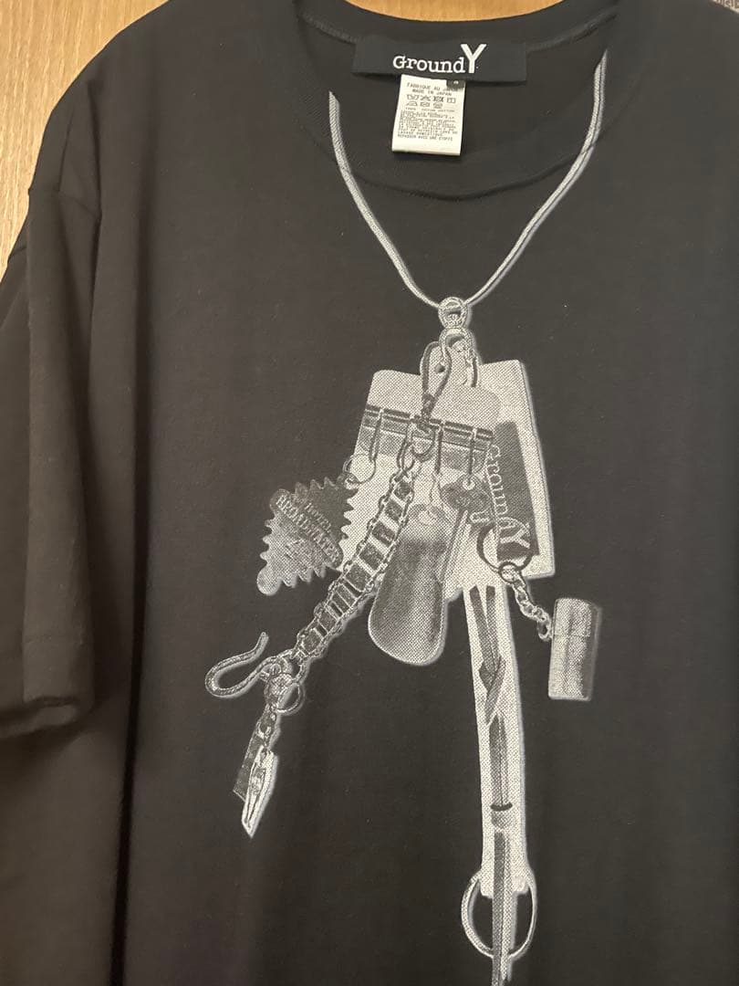完売⭐︎groundY trompe-l'oeilカットソー25ss黒　yohji