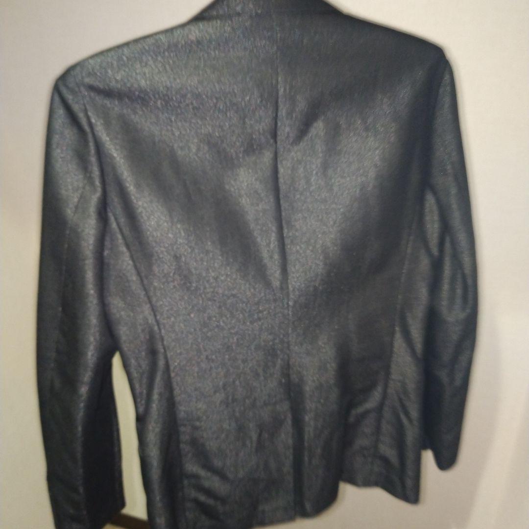 DRESSCAMP 光沢　シルバー　テーラードジャケット　48 L