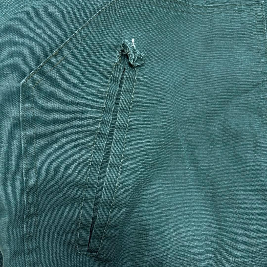 90s USA製CANYON GUIDE ダックジャケットXL刺繍 深緑企業ロゴ