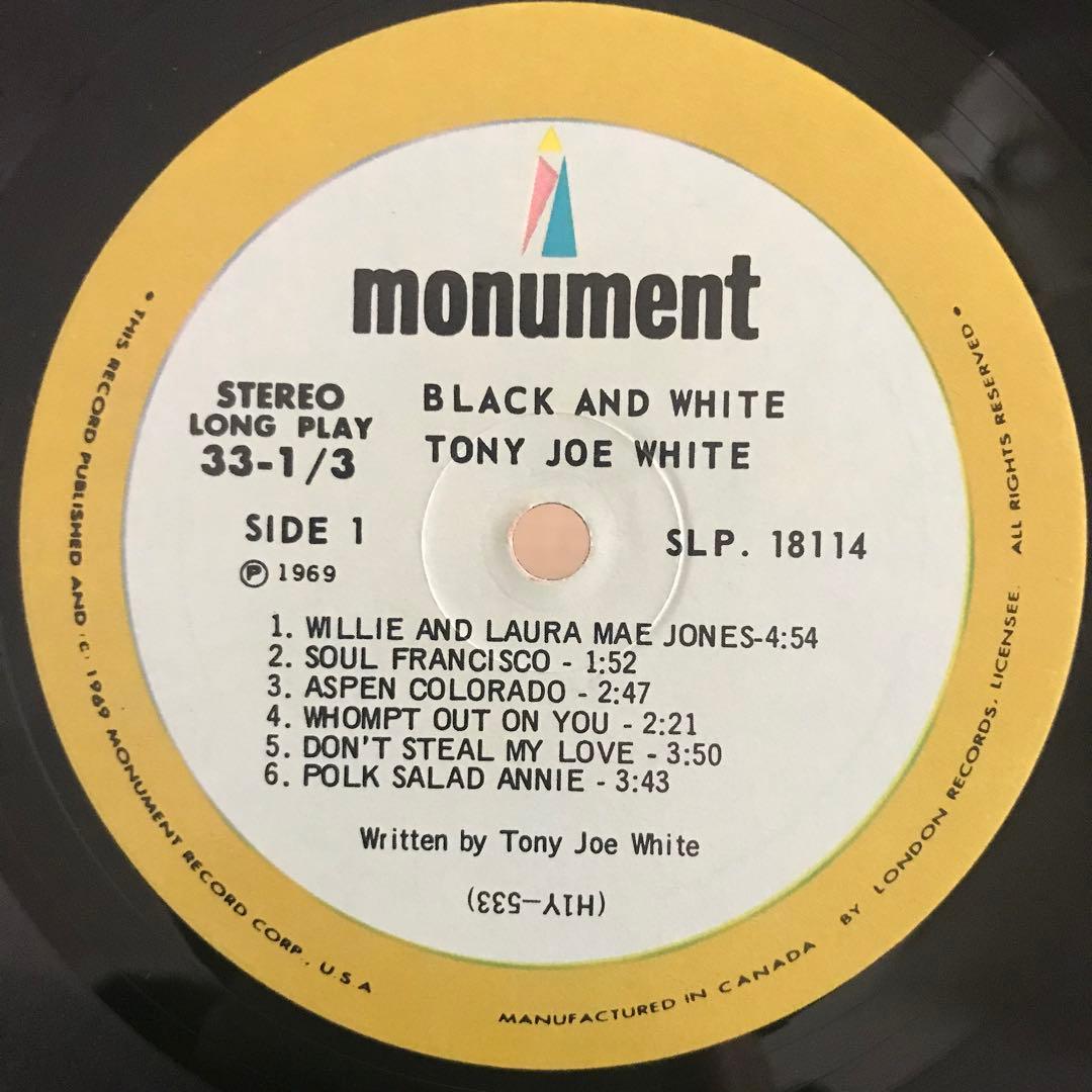 洋楽 tony joe white/black and white