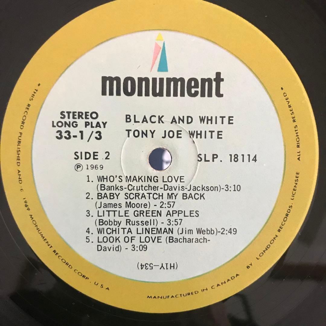 洋楽 tony joe white/black and white
