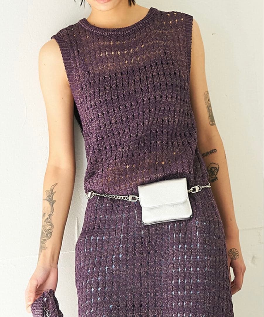 新作《YENN》 CHAIN BELT POUCH チェーンベルトポーチ
