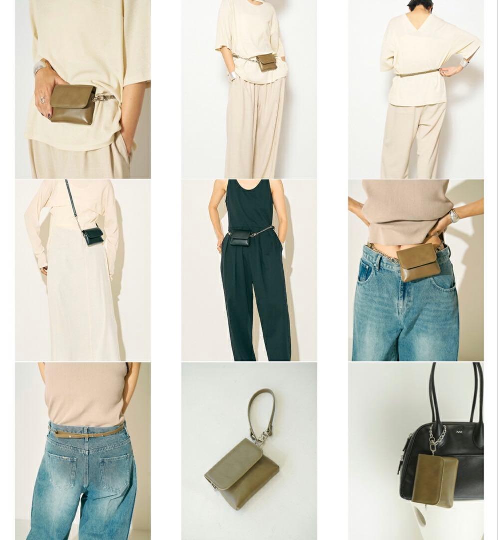 新作《YENN》 CHAIN BELT POUCH チェーンベルトポーチ