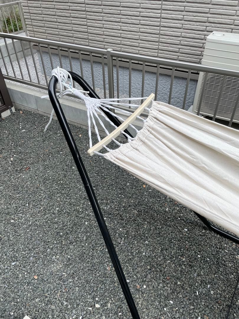 自立式ハンモック 屋外・室内兼用　（ベージュ）