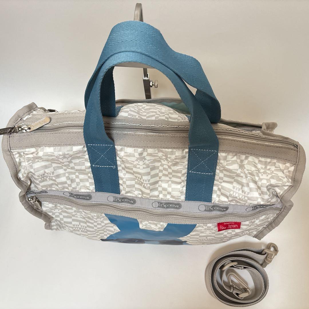 【Le Sportsac】極美品 2way コラボ ラビット白 ボストンバッグ