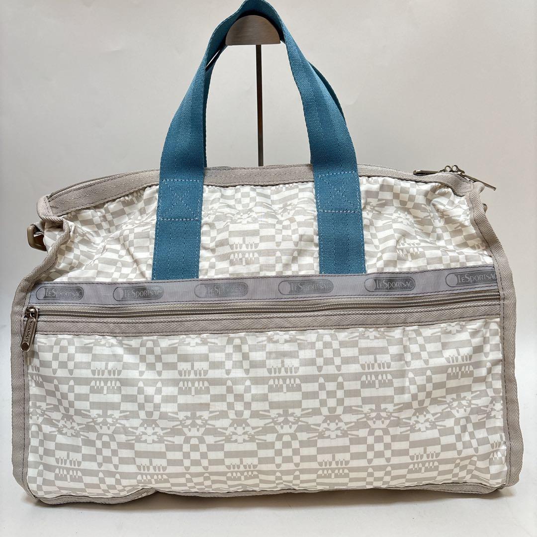 【Le Sportsac】極美品 2way コラボ ラビット白 ボストンバッグ