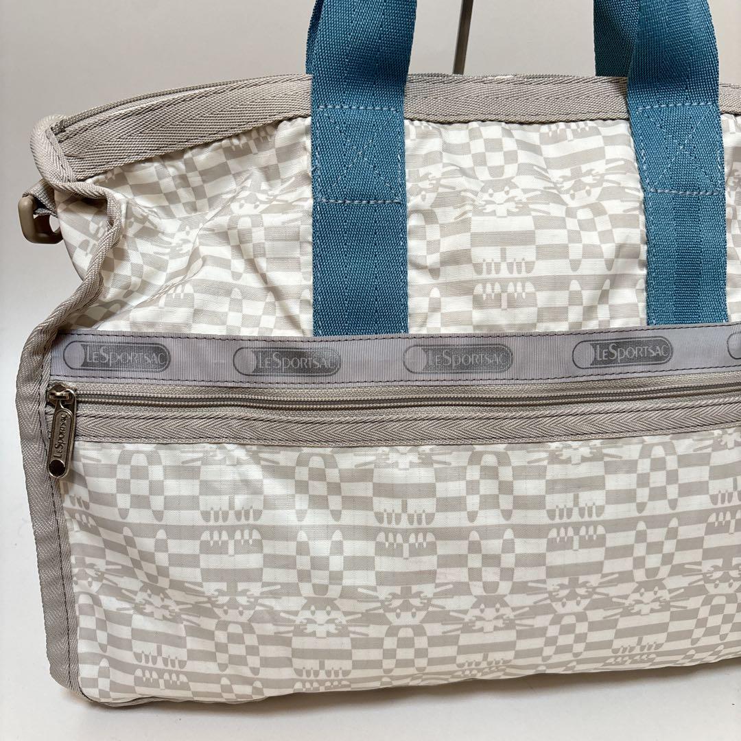 【Le Sportsac】極美品 2way コラボ ラビット白 ボストンバッグ