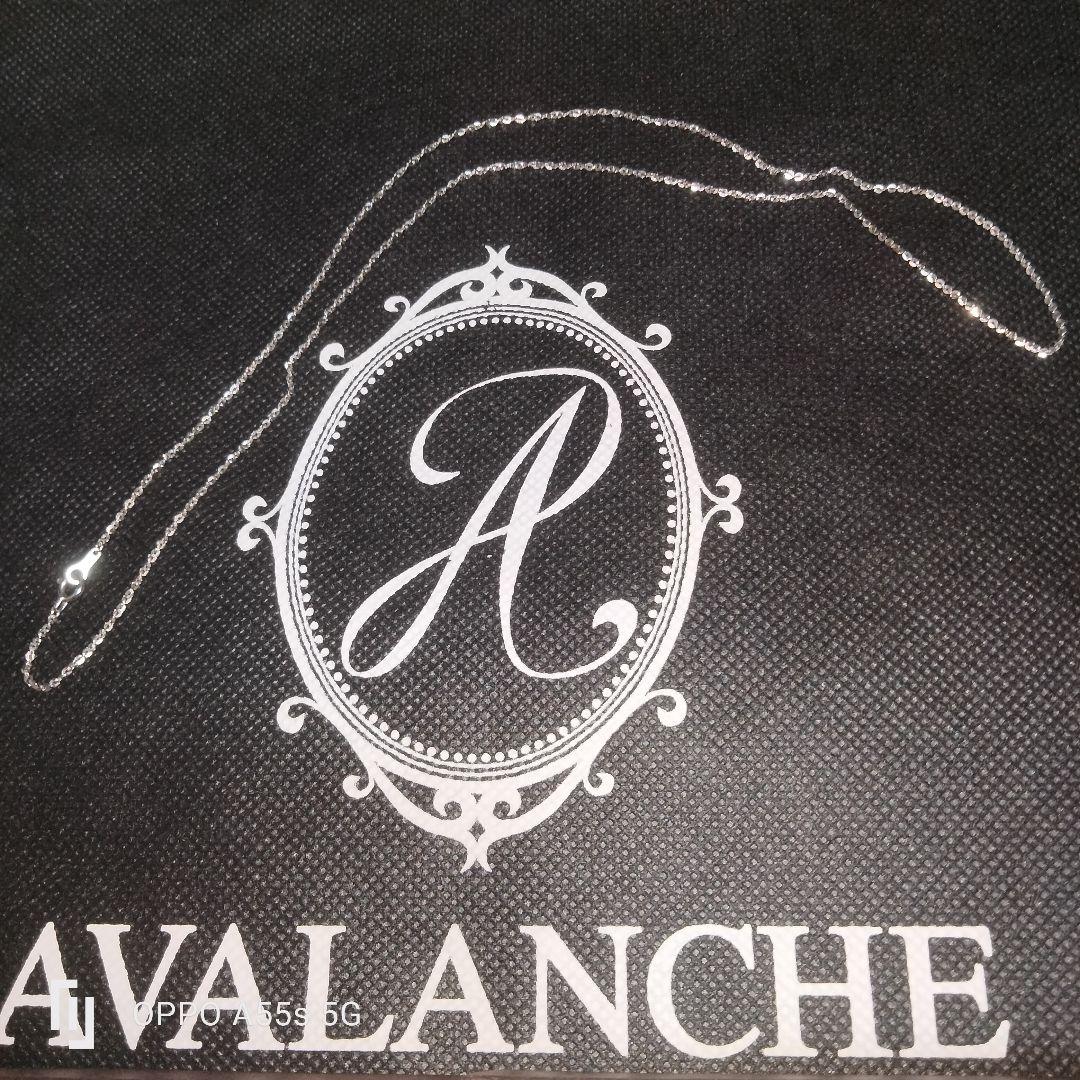 ⭕10K AVALANCHEネックレス WG　50センチ