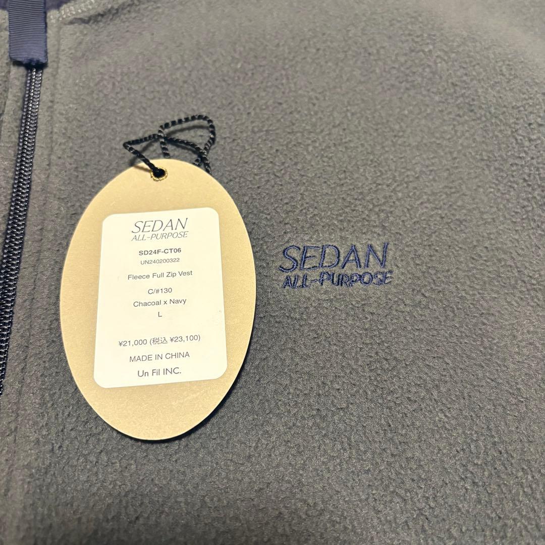 トップス SEDAN ALL-PURPOSE Fleece Full Zip Vest L