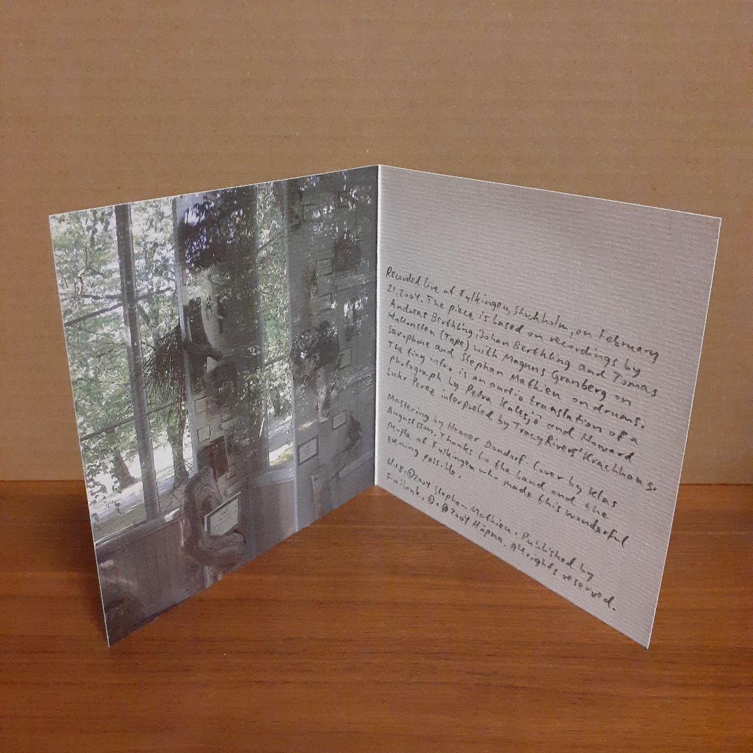 STEPHAN MATHIEU 『ON TAPE』