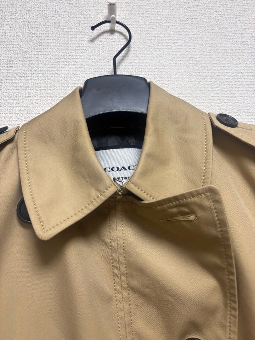 みきママ　COACH トレンチコート　ベルト付き　S
