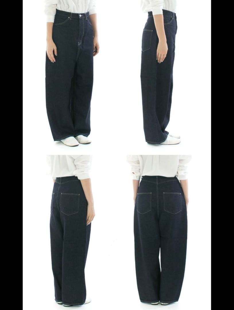 新品未使用 タグ付き ★tumugu 12ozヴィンテージ デニムワイドパンツ