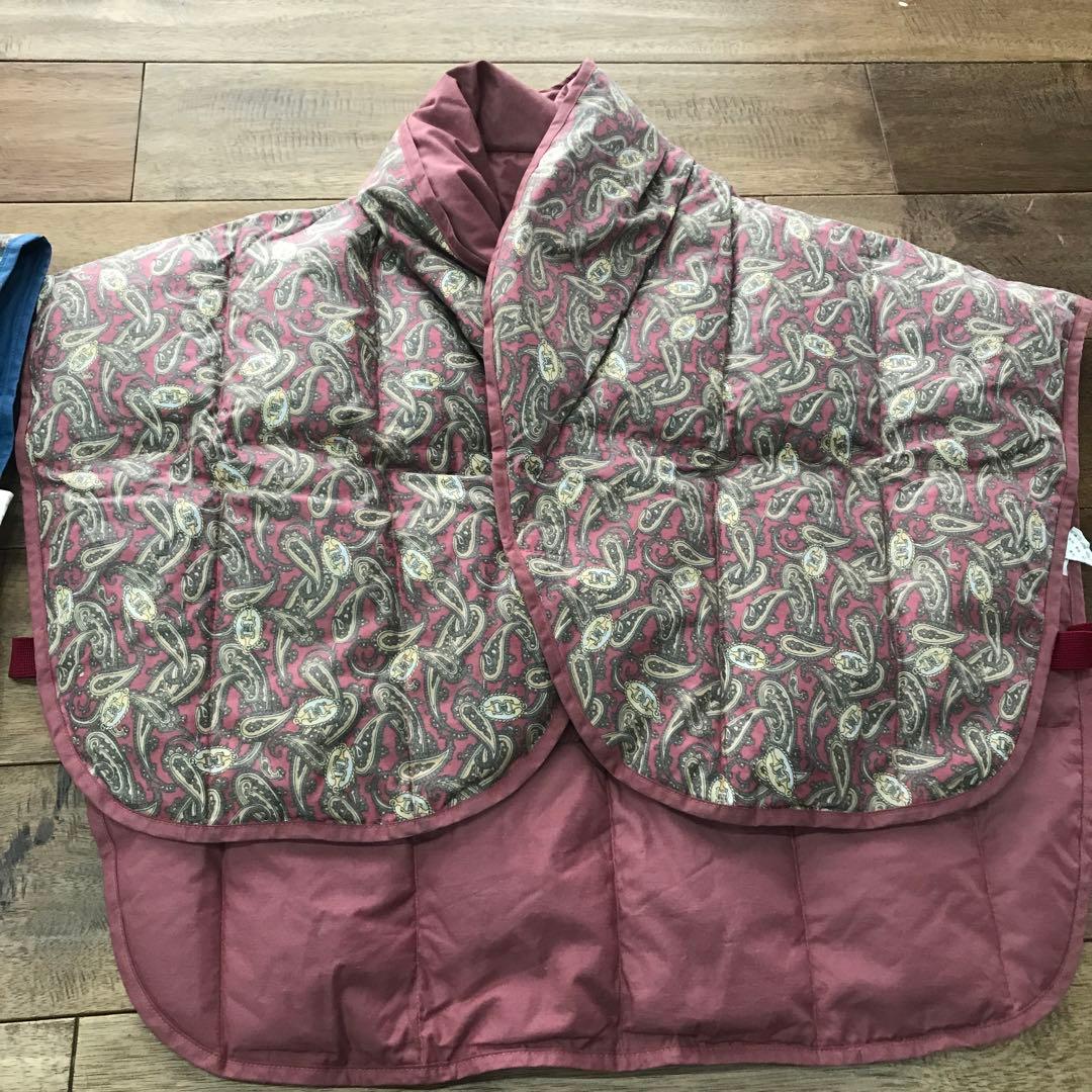 美品　セリーヌ ペーズリーダウン　フェザー　ポンチョ　セット