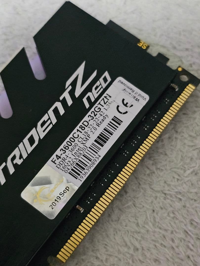 G.SKILL DDR4 3600 16GB ×1