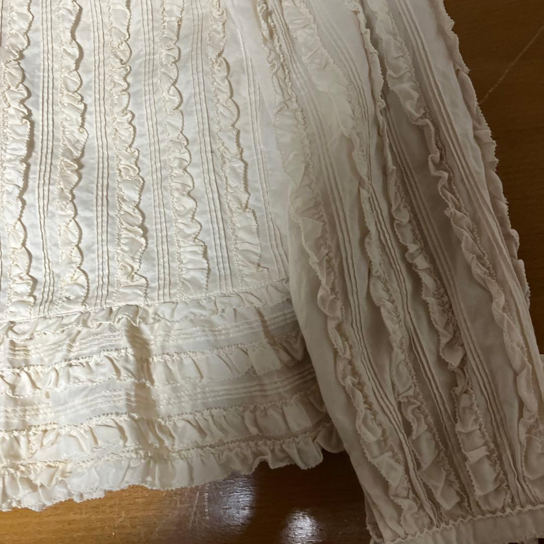 PINK HOUSE フリル付き長袖トップス