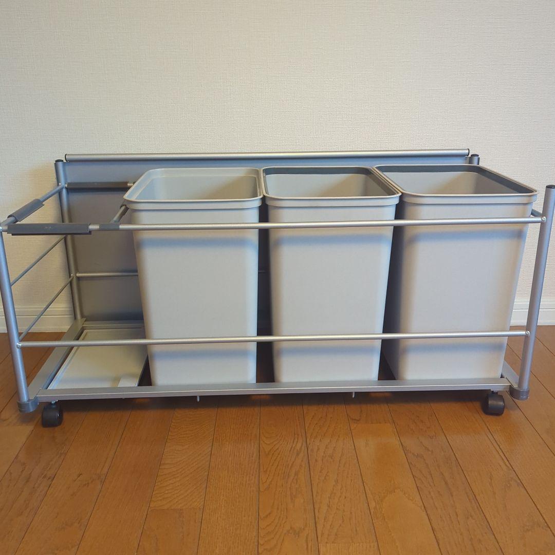最終価格　クリナップ　家電収納下リサイクルゴミワゴン　間口90cm　ダストカーゴ