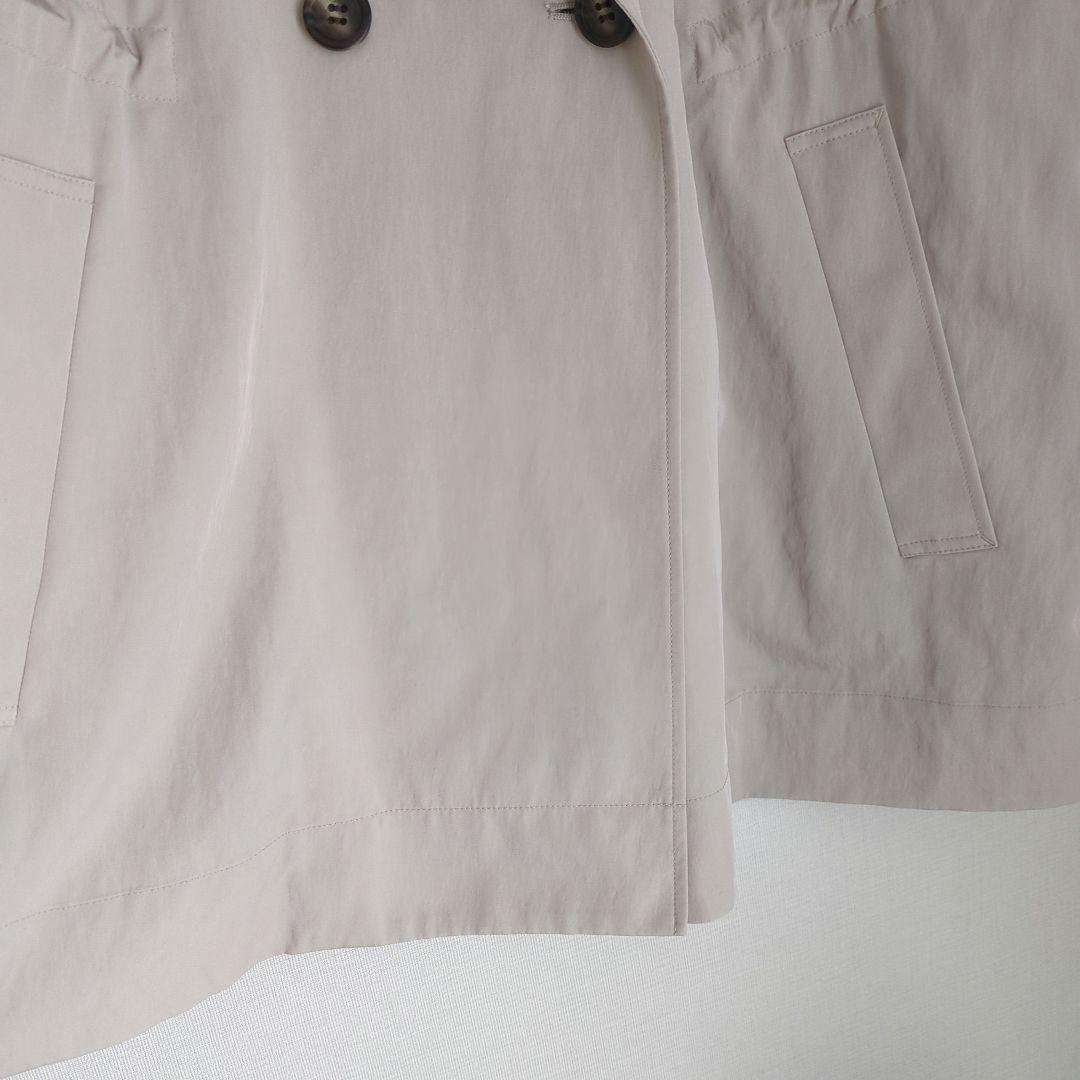 極美品*定価7.5万 セオリーリュクス ショートトレンチ 手洗い可能 38