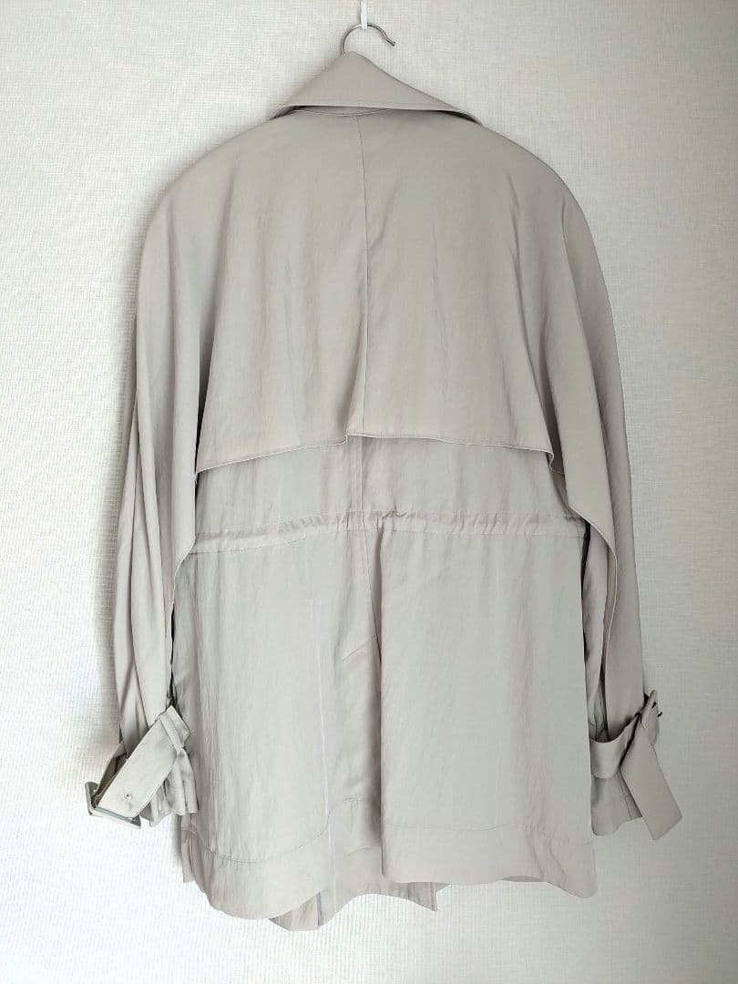 極美品*定価7.5万 セオリーリュクス ショートトレンチ 手洗い可能 38