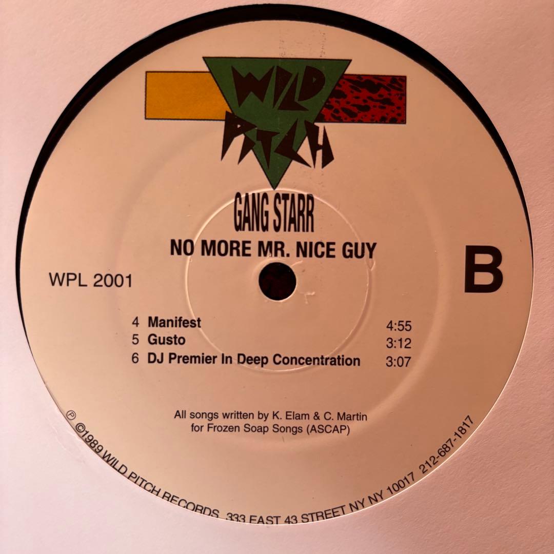 2LP GANG STARR NO MORE MR. NICE GUY レコード