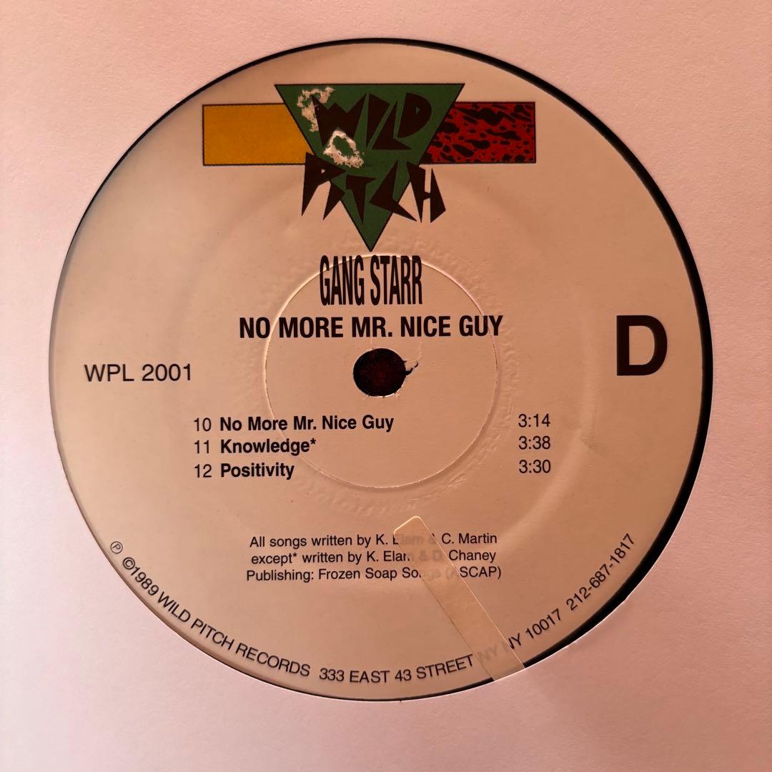 2LP GANG STARR NO MORE MR. NICE GUY レコード