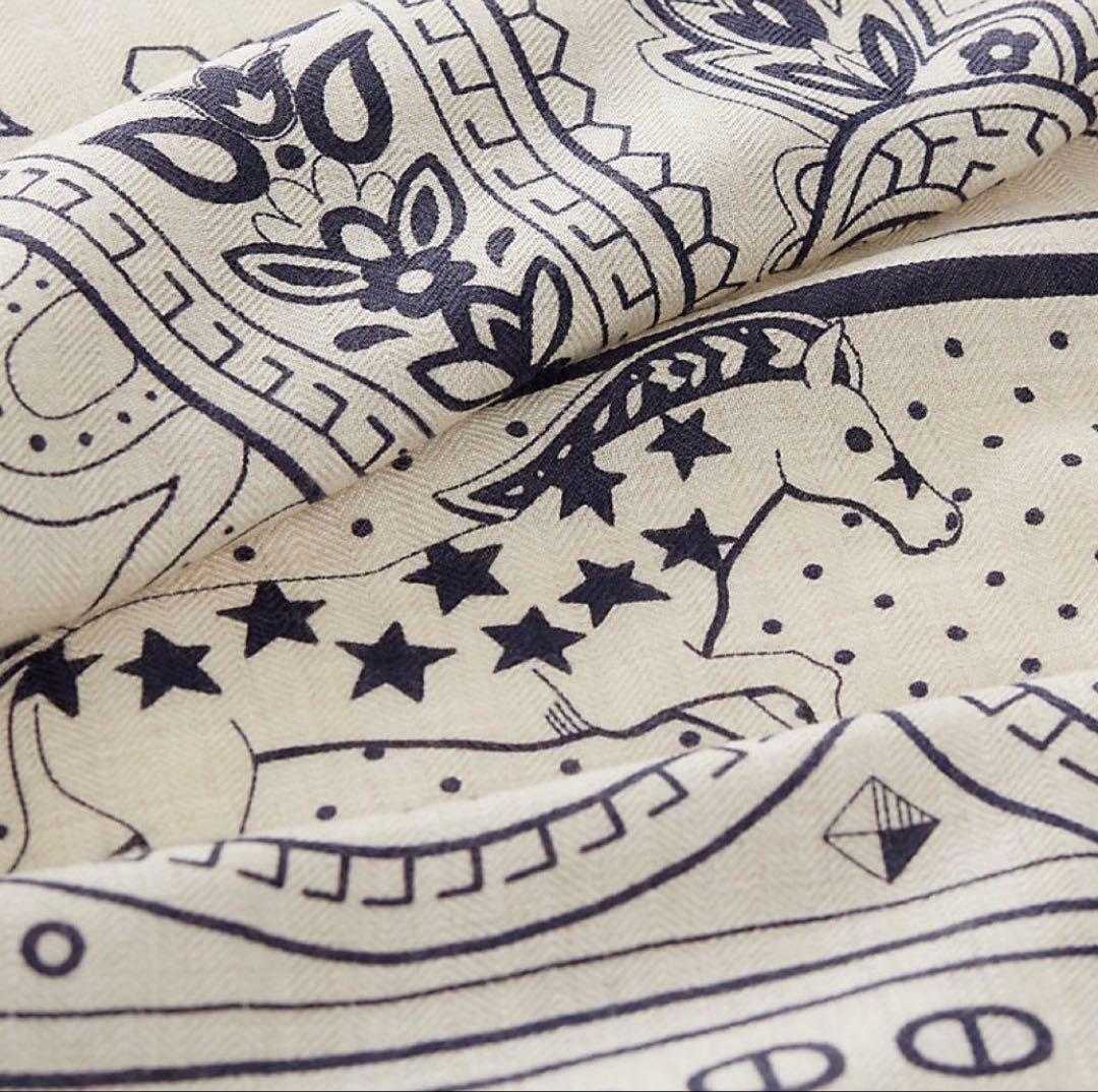 新品未使用 エルメス 25AW カシシル カレジェアン140 カシミヤシルク