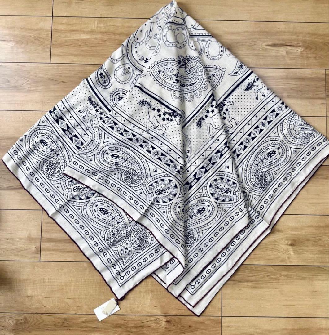 新品未使用 エルメス 25AW カシシル カレジェアン140 カシミヤシルク