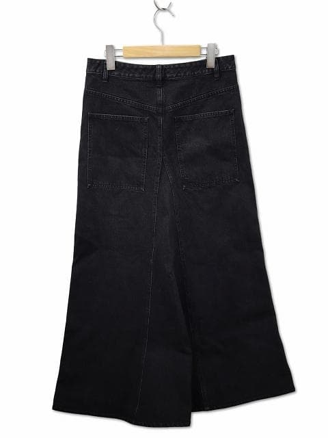 ティビ tibi BLACK DENIM GODET マキシ スカート 26