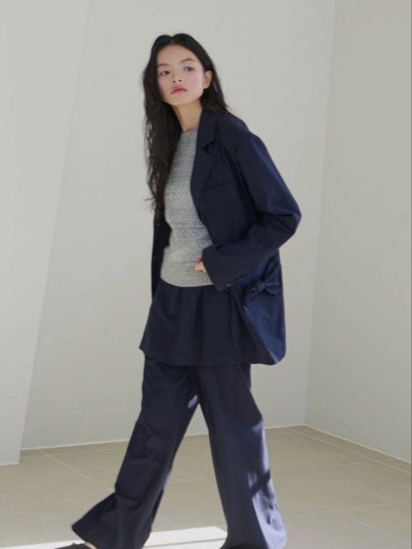haek jacket with ribbon/リボン付きジャケットFEKETE