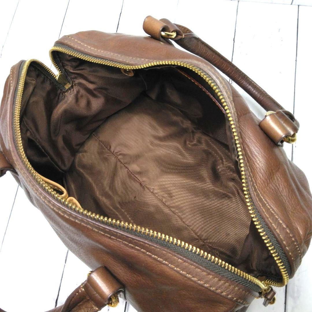russet ラシット　ミニボストン　2way　オールレザー　ショルダーバッグ