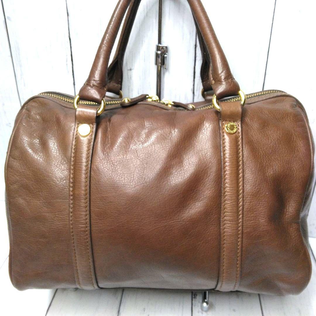 russet ラシット　ミニボストン　2way　オールレザー　ショルダーバッグ