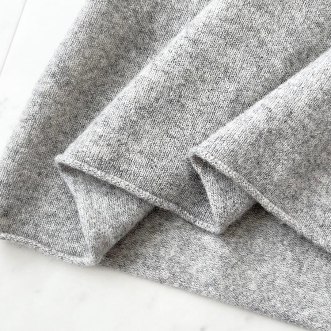 美品♪マカフィー　カシミヤ　ウール　ニット　カーディガン　羽織　ドレープ　F