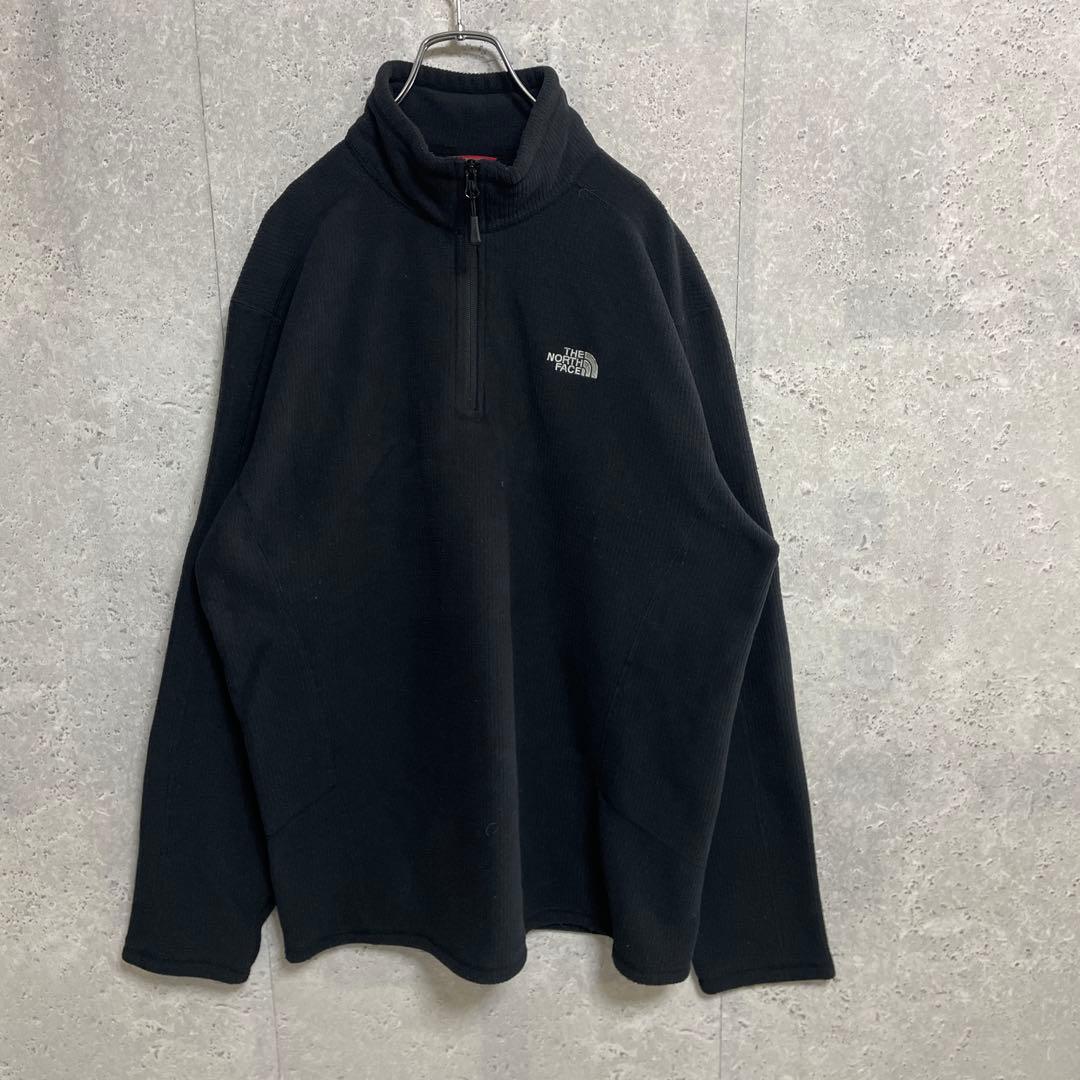 ノースフェイス　ハーフジップ　フリース　ブラック　ビックサイズ XL