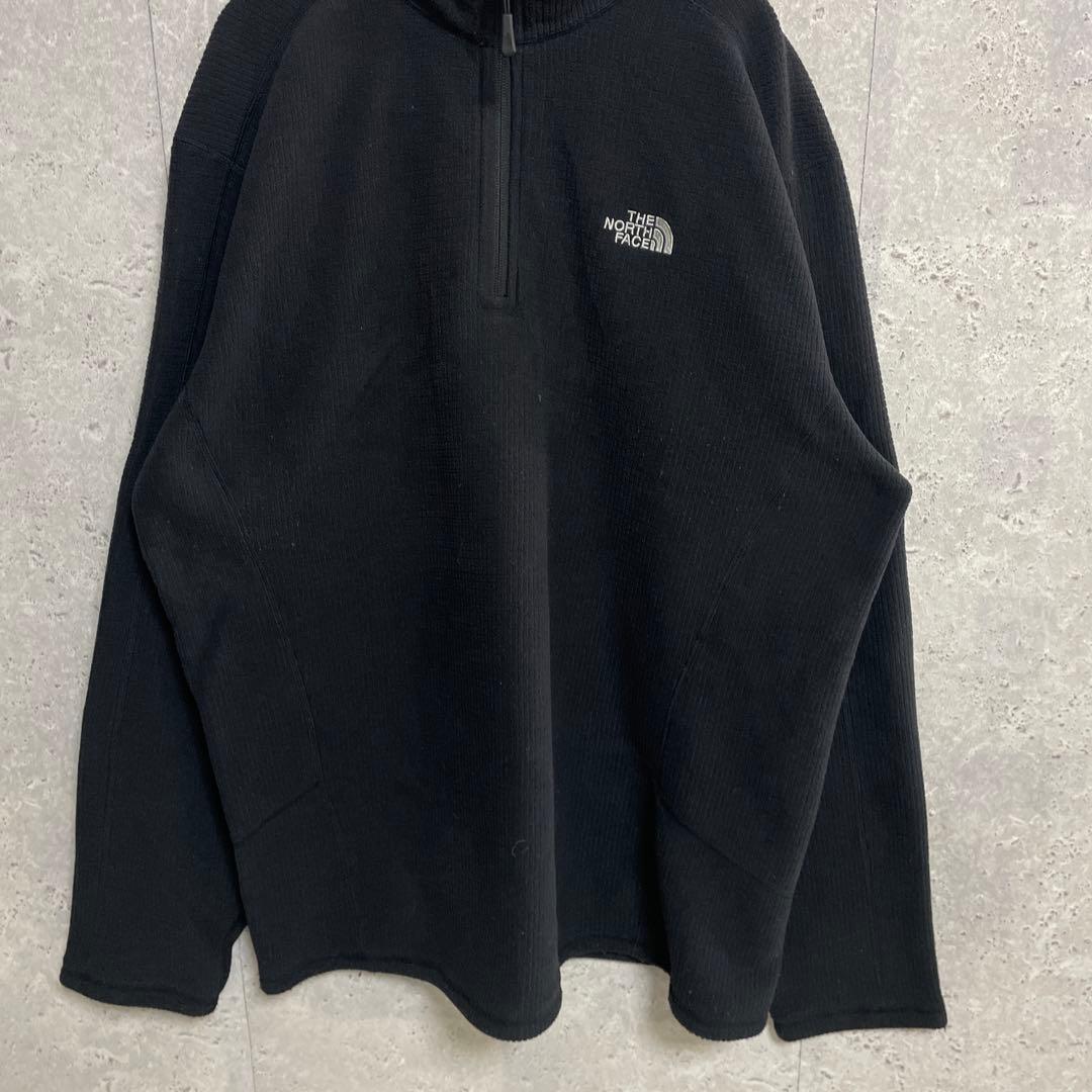ノースフェイス　ハーフジップ　フリース　ブラック　ビックサイズ XL