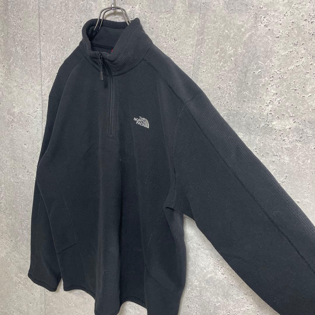 ノースフェイス　ハーフジップ　フリース　ブラック　ビックサイズ XL
