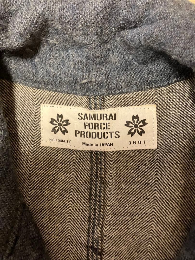 SAMURAI JEANS ウールカバーオール ネイビー