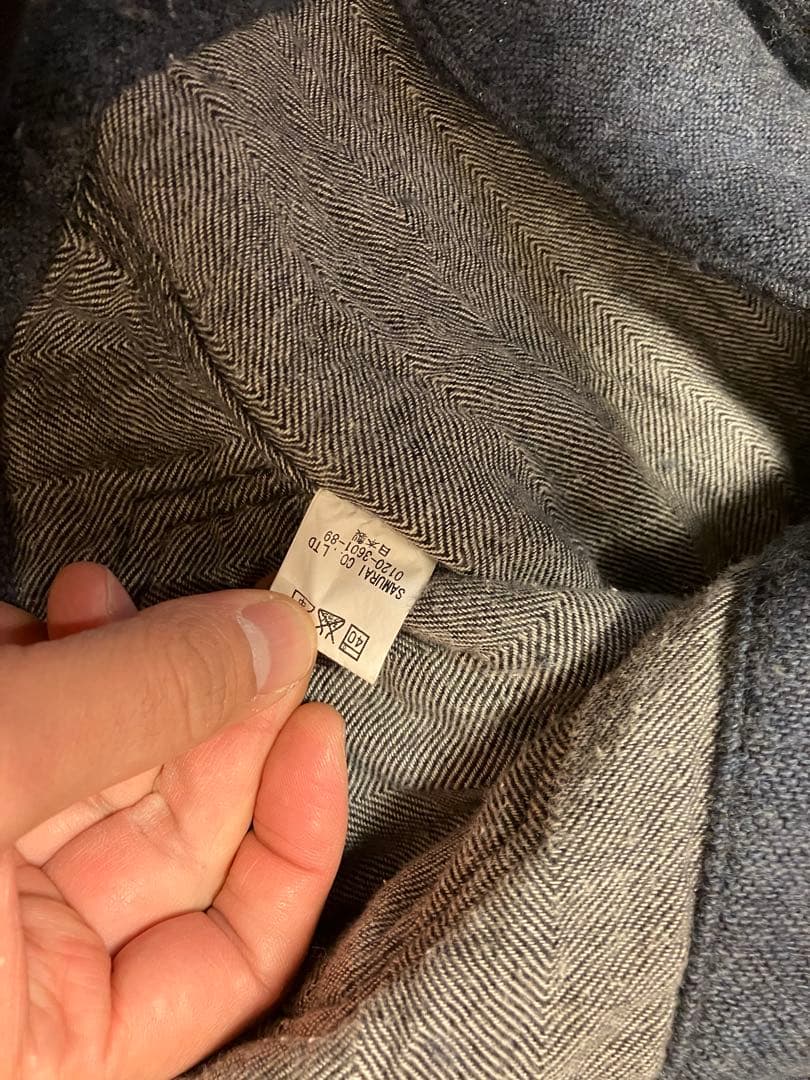 SAMURAI JEANS ウールカバーオール ネイビー
