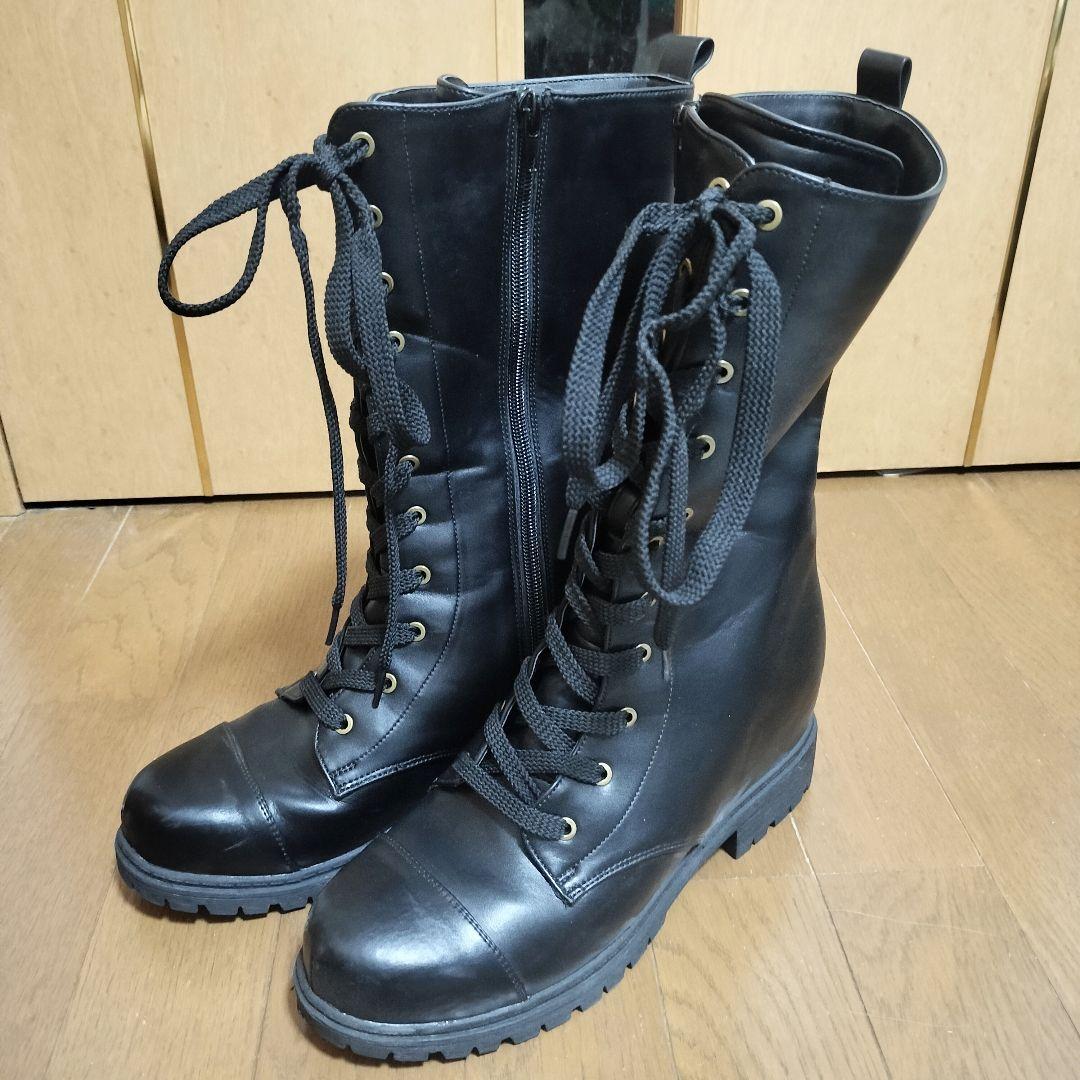 コスプレ シークレットブーツ ブラック 11cmヒール