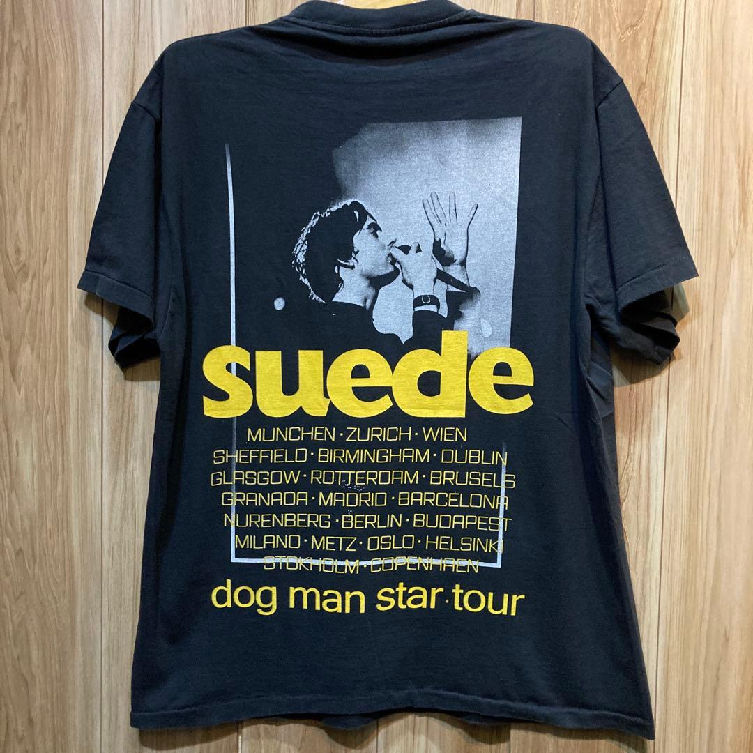 シングルステッチ Suede Dog Man Star ツアーT XL 黒