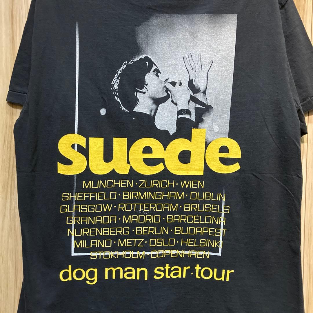 シングルステッチ Suede Dog Man Star ツアーT XL 黒